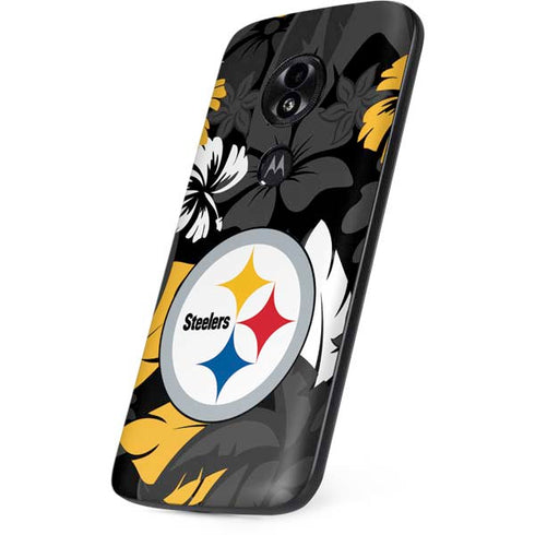 NFL Pittsburgh Steelers Tropical Print Moto E5 Play Skin